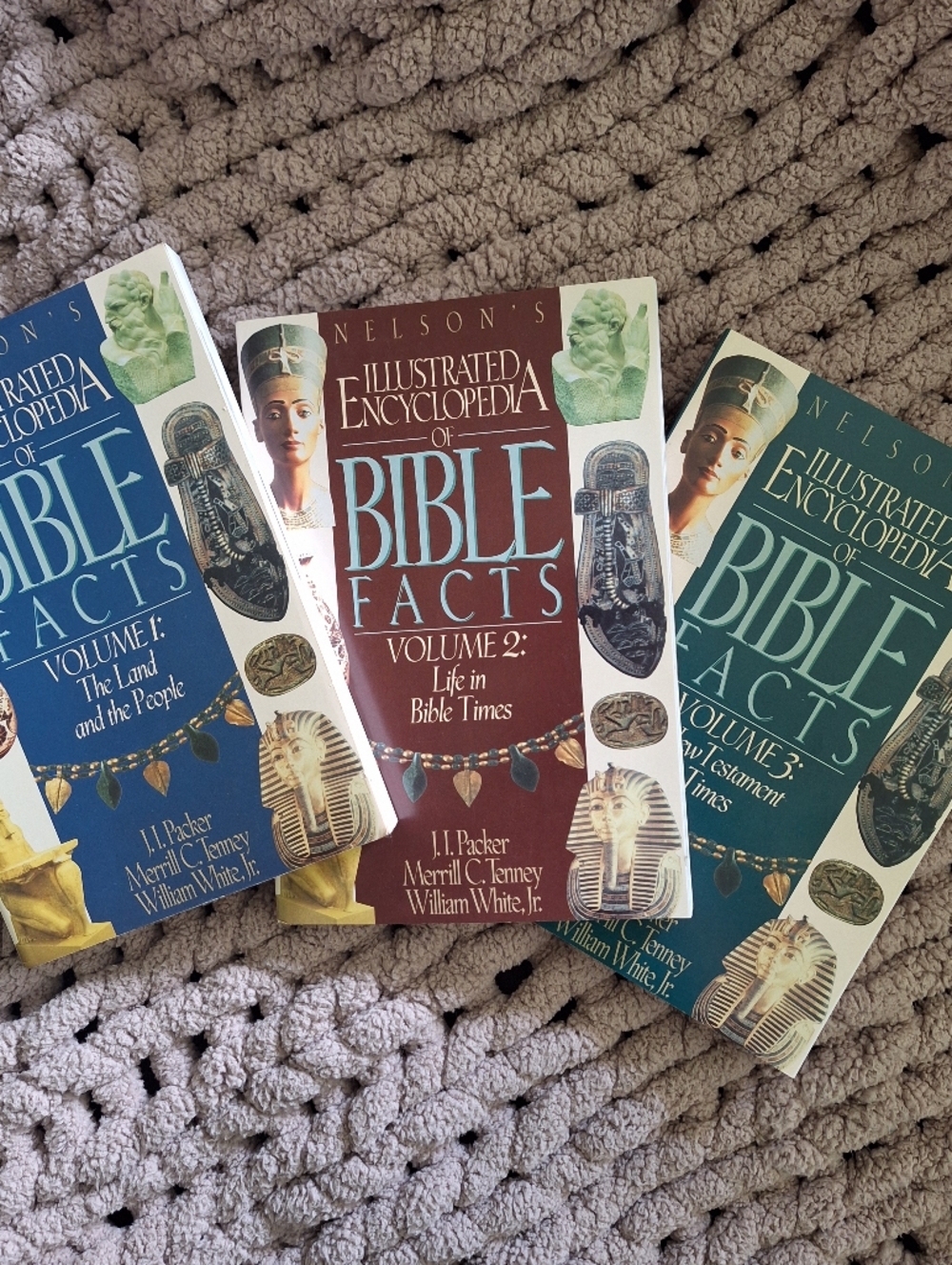 Illustrated Encyclopedia of Bible Facts - Three Volume Set (Blue, Maroon, Teal)